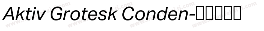Aktiv Grotesk Conden字体转换